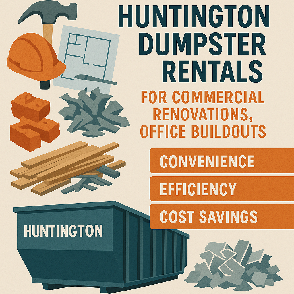 huntington dumpster rentals for commercial projects