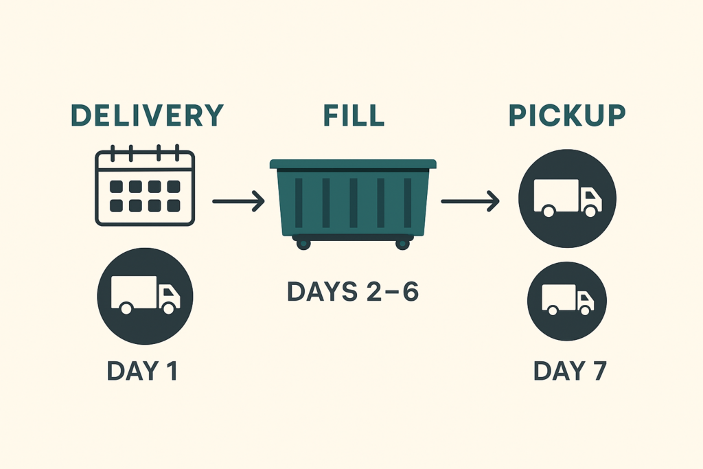 weeklong dumpster rental