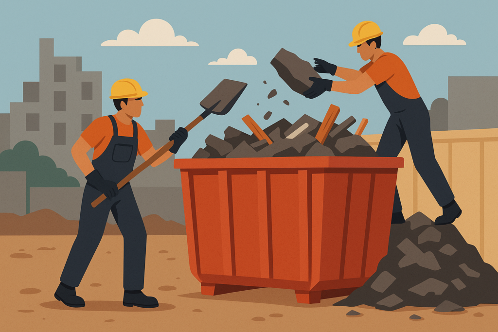 construction dumpster rental example