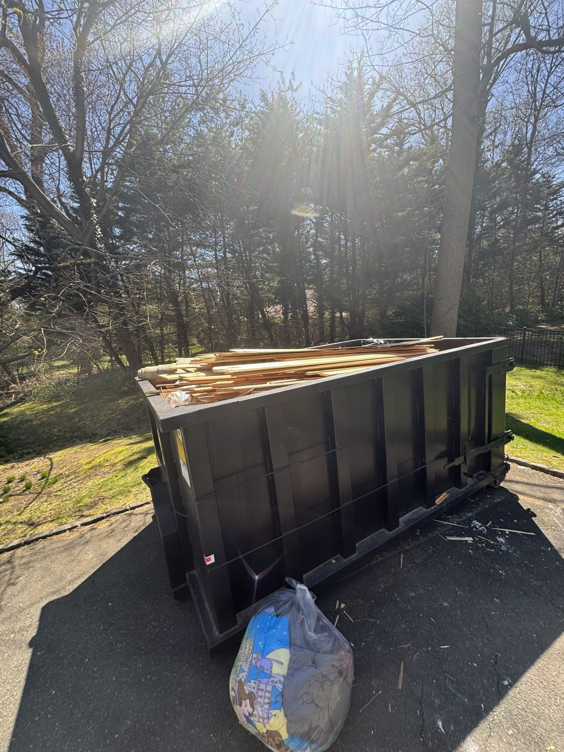 Residential dumpster rental for a home renovation