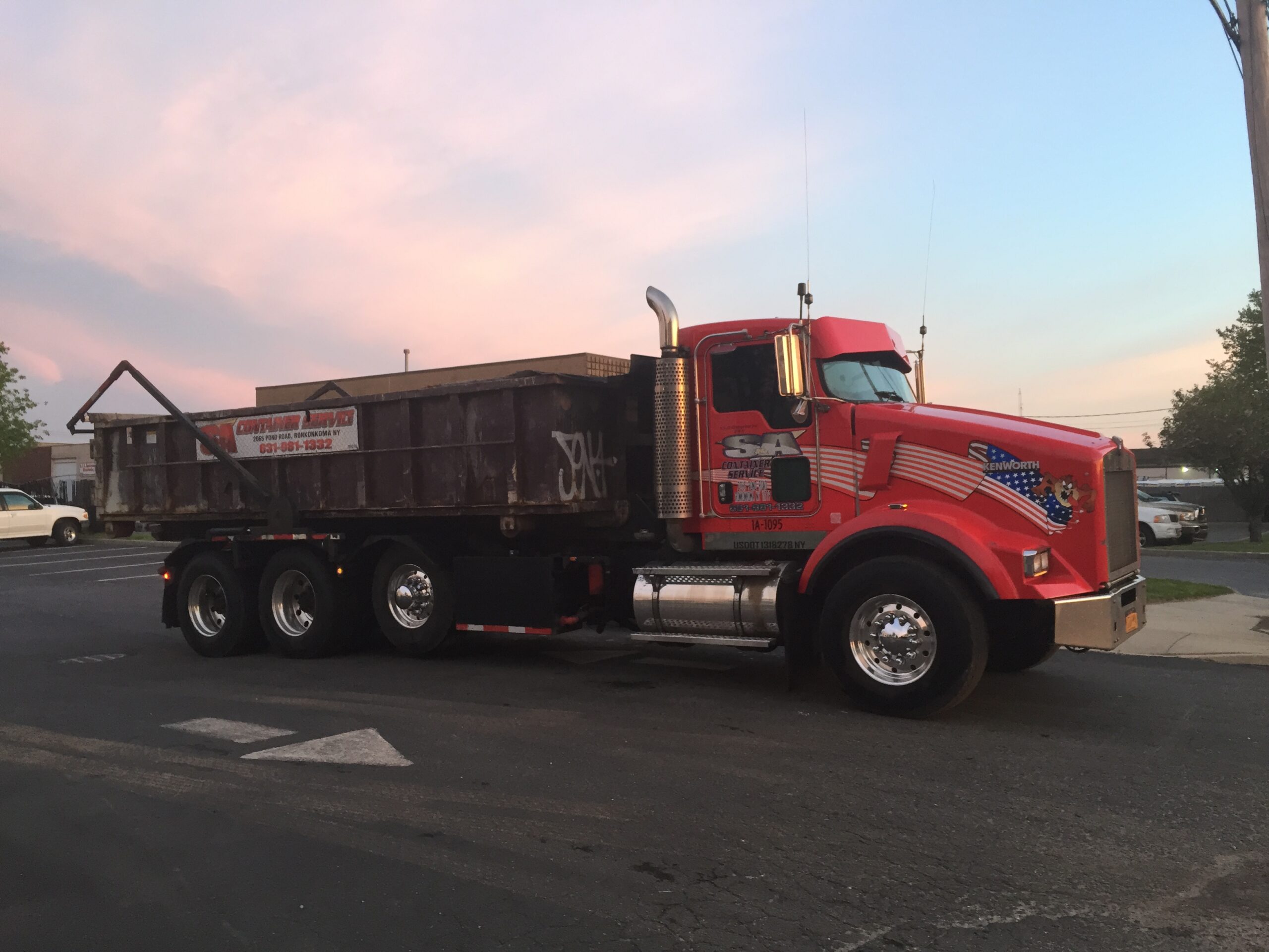 Dumpster service for a professional home cleanout project